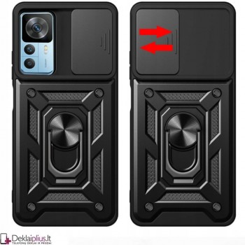 5in1 smūgiams atsparus dėklas su žiedu ir kameros apsauga (Xiaomi 12T/12T Pro)